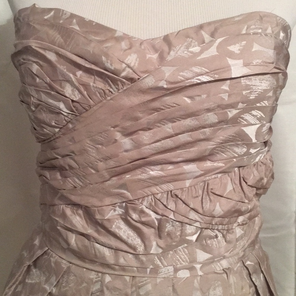 Max & Cleo cream taffeta 'Sunny' dress - Picture 2 of 6
